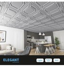 Art3d Drop Ceiling Tiles 24x24  12-pack  48 Sq ft   Wainscoting Panels Gray