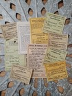 Vintage Set Of 40 Pieces Of Railroad Ticket Ephemera  Journal Paper Crafts Lot