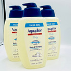 Lot Of 3 Aquaphor Baby Cleansing Wash   Shampoo 25 4 Oz Chamomile Tear Free New