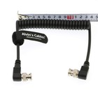 Bnc To Bnc Coiled Cable  Right Angle 3g Sdi Cord For Blackmagic Video Camera
