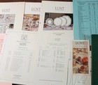 Lunt Silversmiths Dealer Catalog Binder Sterling Silverplate Pewter Price Lists