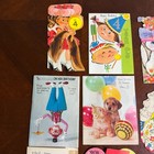 Vintage 1950s   60s Greeting Cards Lot Die Cut Kids Animals Birthday Get Well Mixe