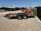 16 X 80 Utility Trailer  7k Jack  Dual 3 5k Axles  Trailer Ramps Included