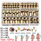 Rivet Nuts  120-360pcs  M4-m10  Rivet Nut  Mixed Zinc Steel Flat Head Rivnut