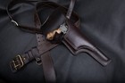 Mauser C96 Leather Flap Holster     ustom Made   Unique Design   Vintage Look