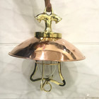 Nautical Sconce Ship Perko Lantern Brass New Light With Copper Shade