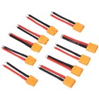 5 Pairs Xt60 Plug Connector Female And Male With 14awg Silicon Wire For Rc Lipo