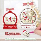 Personalized Gingerbread Family Christmas Tree Ornament 2025 Diy Gift For Friend