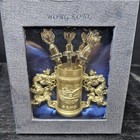 Hong Kong 6 Metal Silver Colored Cocktail Forks   Holder Souvenir W dragons  box