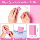 50pcs Mini Nail Buffer Block nail File 100 180 Grit Double Sided Sponge