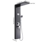 Stainless Steel Rain waterfall Bathroom Shower Panel Sprayer System  lcd Display