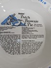 Watkins Recipe Pie Plate  6482 With Dutch Brownie Pie Recipe  Made In Usa 1983
