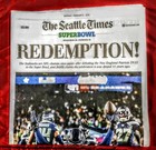 Seattle Seahawks  nfl  Superbowl Lx 2026 Seattle Times Newspaper  Complete Mint 