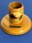 Antique Victorian Scottish Mauchline Ware Table Vesta Match Holder   Striker