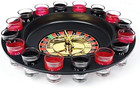 Evelots Drinking Shot Glass Roulette Game-casino Style-16 Shot Glasses Included