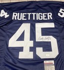 Notre Dame Fighting Irish Rudy Ruettiger Signed Blue Jersey Jsa Coa   