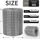 Hardware Cloth 1 4 In Galvanized Wire Mesh Roll  23 Ga  Chicken Wire Fence Roll