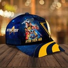 Star Trek 60th Anniversary Baseball Cap Original Series Tos Crew Kirk Spock Prin