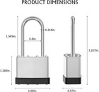 40mm Keyed Alike Nickel Plated Laminated Steel Padlock  1-9 16  Wide Body 2-inch