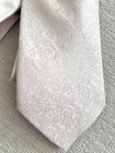 Regent Morris Ivory Paisley Jacquard Classic Width Men s Tie W  Logo Accent