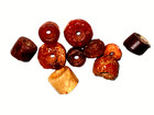 Assortment Of 10 Neolithic Era Beads Drilled North Africa Sahara Desert Region
