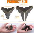 36 Pcs Stair Dust Inner Corners For Wooden Steps 35mm Antique Decorative Corner
