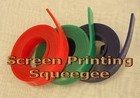 Screen Printing Squeegee Single 50mm X 9mm X6  72     Roll 75 Duro  green Color 