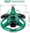 Sprinklers For Yard  Water Sprinkler Lawn  360 Degree Rotating Lawn Green