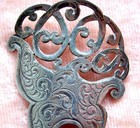 Sterling Silver Hair Comb Rt Nouveau 1907  - No Us Import Fees