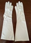 Vtg Van Raalte  amerdoe  Three-quarter Length White Dress Formal Gloves 8 - 14   