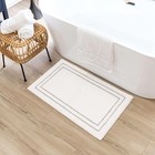 Mohawk Home Corona Casual Geometric White 1 8  X 2 10  Machine Washable Bath Mat