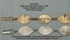 5 Gold  Bracelet Blanks Forms  20mm Oval Pads   6 Discs To Glue Beads Cabs Etc