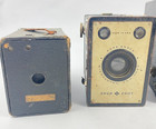 4 Brownie Box Cameras Lot Agfa Eastman Kodak  Ansco Gulbrandsen Vintage