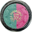 Casino Chip  Diamond Jim 50 Cents Las Vegas Casino Legends Hall Of Fame