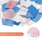 200g Mosaic Tiles Irregular Glass Mosaic Tiles Stained Glass Pink white And Blue
