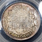 Silver 1953 Sd No Strap Canada 50 Cents Half Dollar   Pcgs Ms65 Gem Bu