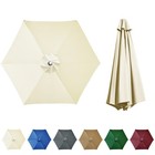 6 5 9 10ft 6 8 Ribs Patio Market Table Outdoor Umbrella Replacement Canopy Cover