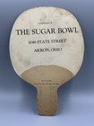 1920s Ice Cream Sugar Bowl Advertising Fan Antique Akron Ohio