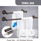 4-piece Bathroom Hardware Set  Oil-rubbed Bronze Bathroom Accessory Set  Towel B