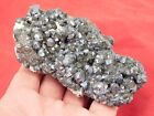 Big  Rhombic Galena Crystal Cluster With Calcite 100  Natural Peru 480gr