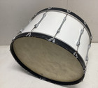 Ludwig 28  Marching Band Bass Drum With Chicago Badge White
