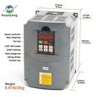 Huanyang Vfd 220v 4 0kw 5hp Variable Frequency Drive Inverter Convert For Motor