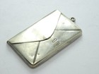 Antique Chester Hallmarked Sterling Silver Double Stamp Holder Case Fob