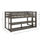 New White Twin Loft Storage Bed  Multiple Finishes Bookshelf Kids Save Space