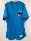 Jackson Rose  84 Miami Marlins Game Used Jersey Spring Training Size  46