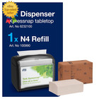 Xpressnap Tabletop Napkin System Starter Pack Black N4  Dispenser And 1 X 500 On