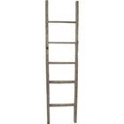Ekena Millwork Decr019x072x04ldrgy Vintage Farmhouse 5 Rung Ladder Barnwood