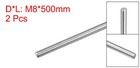 2pcs Fully Threaded Rod M8 X 500mm 1 25mm Pitch 304 Stainless Steel Right Hand