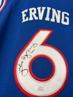 Nba Blue Signed Philadelphia 76ers Jersey  6 Autographed Julius Erving Jsa Coa