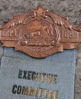 Scarce 1893 Indianapolis Indiana Executive Committee Badge Gar